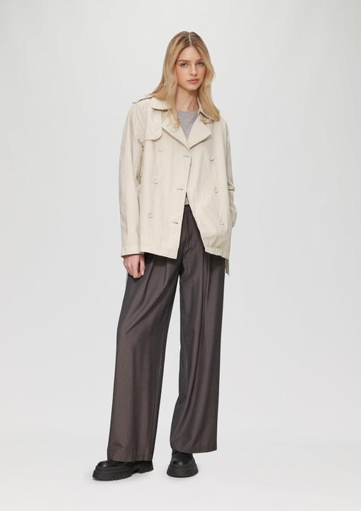 Immagine prodotto S.Oliver Outdoor-Jacke Kurzer Trenchcoat aus Baumwolle mit Gürtel