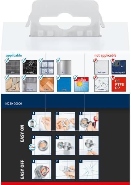 Actual product image tesa HUKK towel hook incl. adhesive solution without drilling