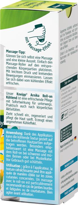 Nutritional values and ingredients Kneipp Arnica Roll-on Cooling (1x, 50 ml)