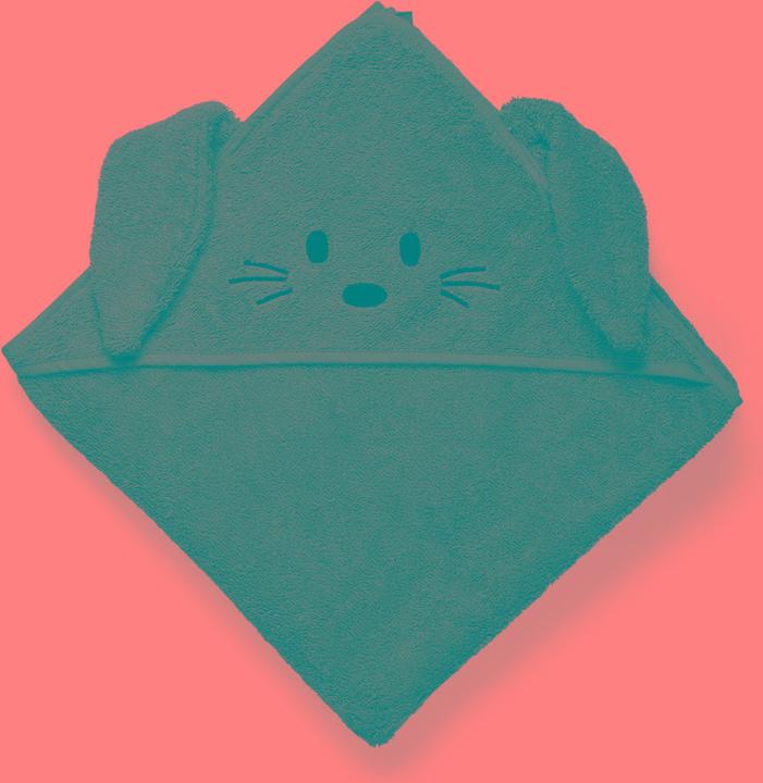 Produktbild Nuuroo Aki Hooded Baby Towel - Asphalt