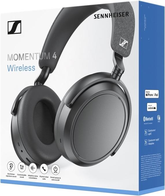 Productafbeelding Sennheiser Momentum 4 Wireless (ANC, 60 h, Draadloze, Bedraad)