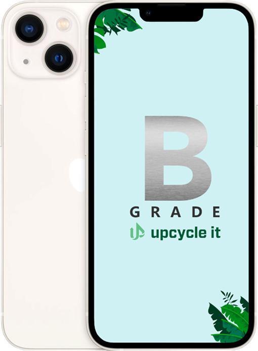 Actual product image Upcycle it Smartphone MOBILE APPLE IPHONE 13 6,1", 128GB, STARLIGHT, MLPG3, B-GRADE (128 GB, Starlight, 6.10", Dual SIM, 5G)