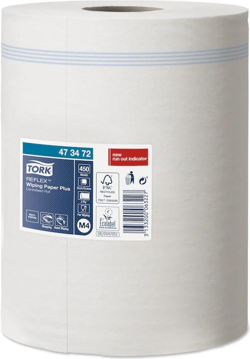 Tork Reflex multi-purpose cleaning roll, 2-ply, white, 150.8 m (6x)