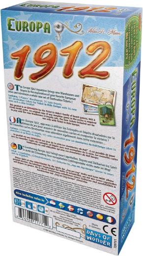Image du produit Asmodée Ticket To Ride - Europe 1912 Expansion Pack (DOW720111)