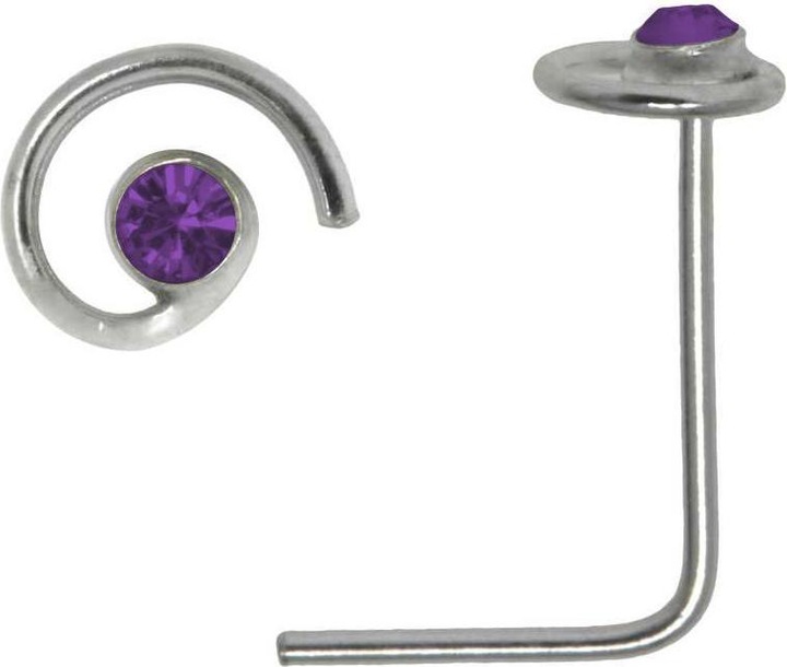 Produktbild Bijouteria Nasenpiercing (Silber 925, Kristall)