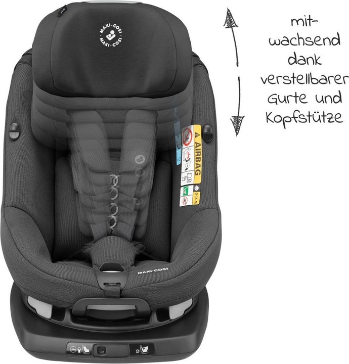Image du produit Maxi-Cosi AxissFix Authentic Graphite (Reboarder, Norme ECE R129/i-Size)