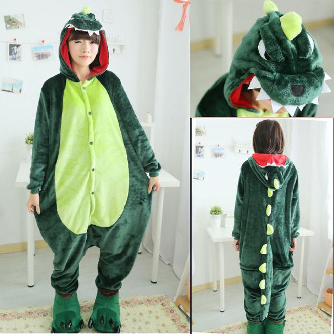 Actual product image Onesie pajamas dragon (L)