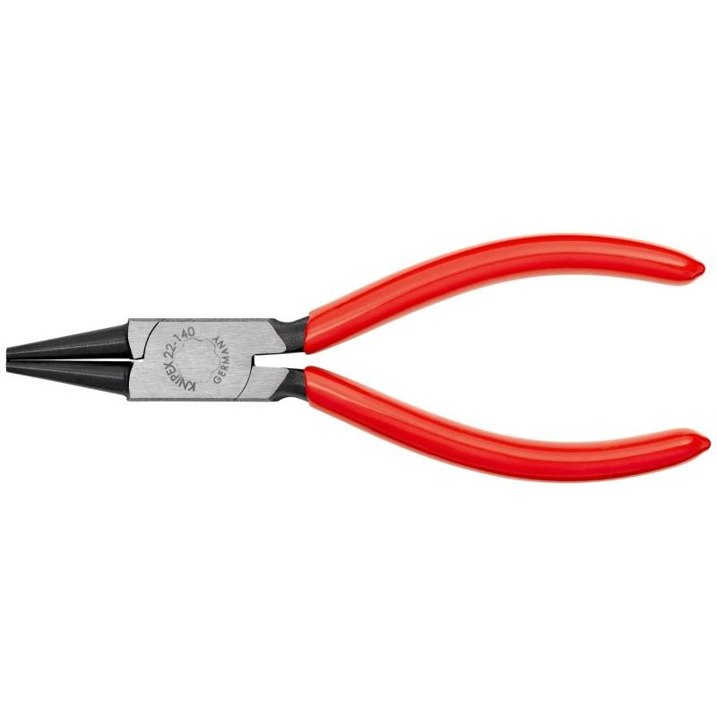 Thumbnail - Knipex, Zange, Rundzange DIN ISO 5745 L.140mm runde Backen Kopf poliert Griffe Kunststoff überzogen Kunststoffüb... (220...
