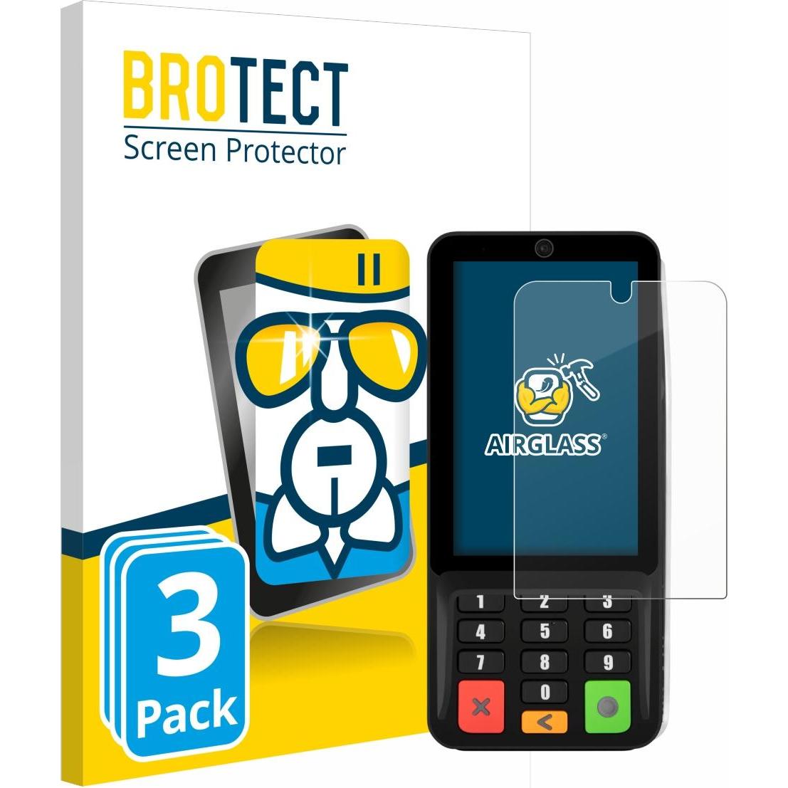 BROTECT AirGlass Premium (3 Stück, Oppo A35), Smartphone Schutzfolie, Transparent