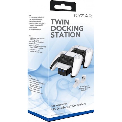 Vision Kyzar Twin Docking Station for PS5 (PS5), Gaming Controller Zubehör