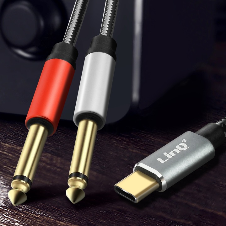 Produktbild LinQ 2in1 (1.50 m, 6.3mm Klinke (Jack), USB)