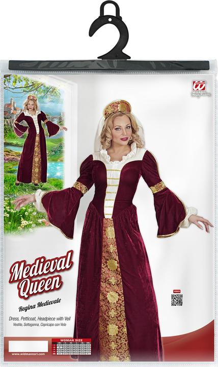 Produktbild Widmann Königin Miss Kingston Mittelalter Kostüm (S)