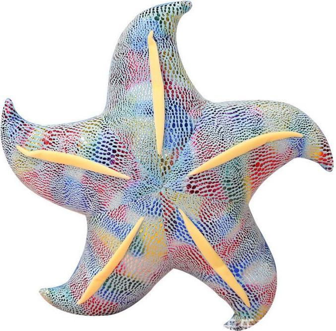 Lean Toys Maskottchen-Plüsch-Seestern-Blaukissen 45 cm