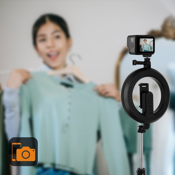 Produktbild LinQ Selfie Stick + Ringlicht