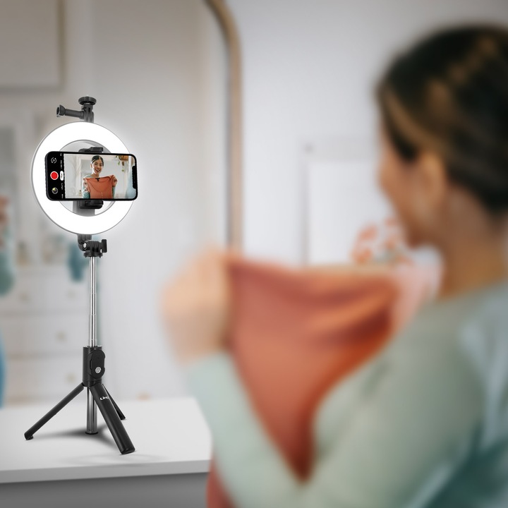 Produktbild LinQ Selfie Stick + Ringlicht