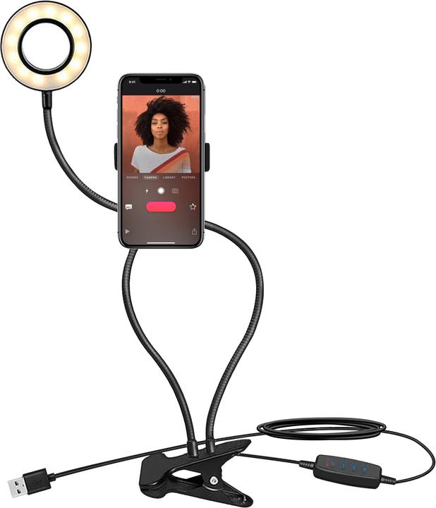 Actual product image Bigben Ring Light Selfie Stand Desk Stand (Ring light)