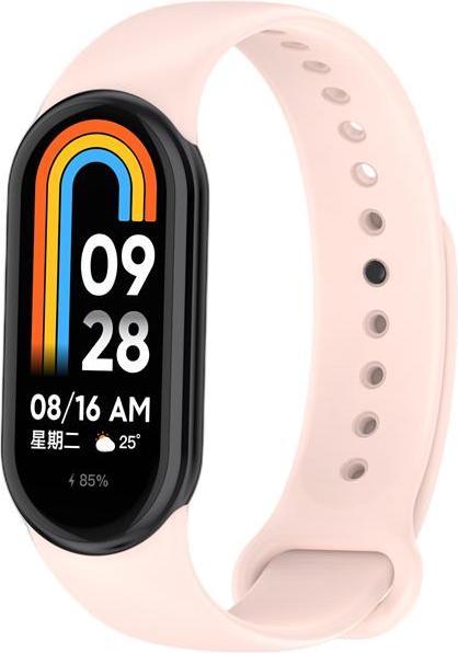 Actual product image OEM Mi Band 9 / M9 / 8 / M8 Silikonarmband (1), HELLROSA (Silicone)