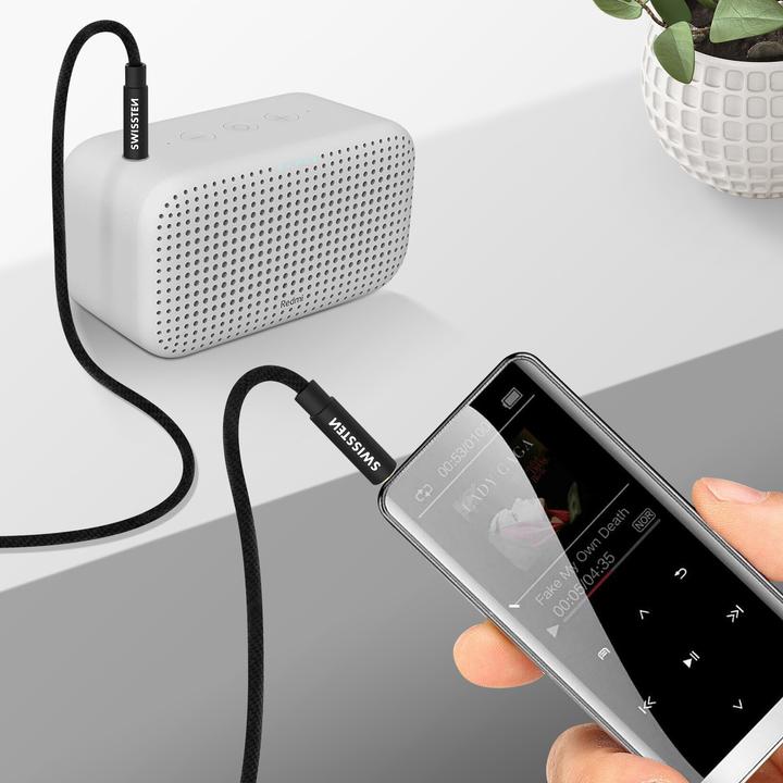 Actual product image Swissten 3.5mm Aux Audio Cable (1.50 m, 3.5mm jack (AUX))