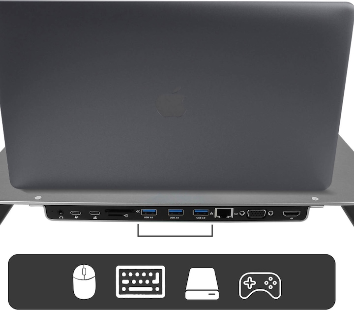 Produktbild Swissten 10-in-1 USB-C Hub & Stand (USB-C)