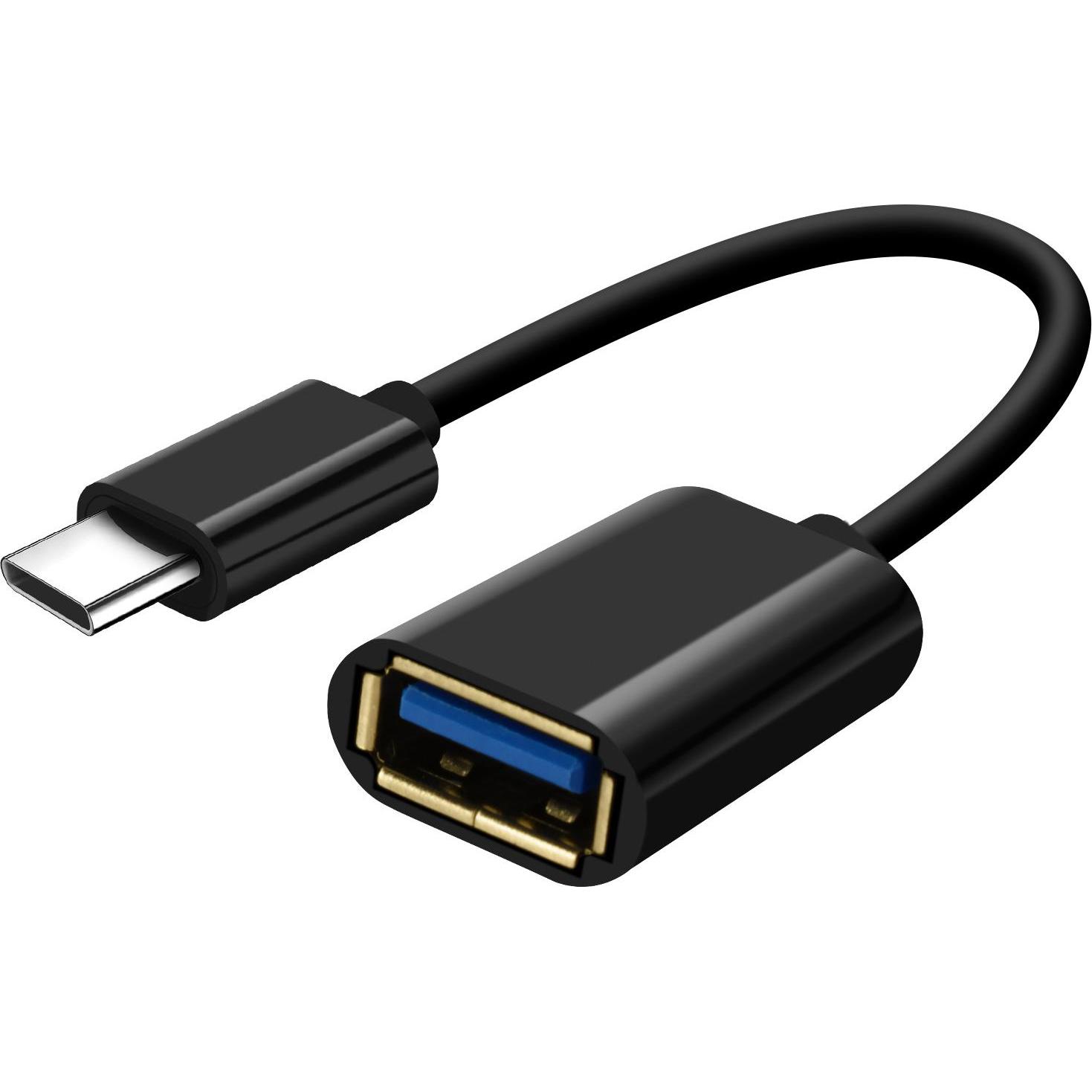 Thumbnail - Avizar USB / USB-C Adapter (USB, USB Typ C), Mobilgerät Adapter, Schwarz