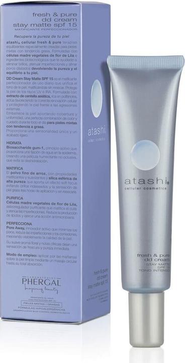 Immagine prodotto Atashi DD Cream Stay Matte Crema Idratante con Colore Fiore di Lillà 40ml (40 ml, Crema Giorno Tinta)