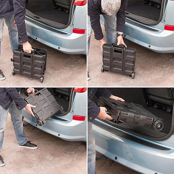 Actual product image Benson Home Klappbarer EINKAUFS-TROLLEY Einkaufswagen Transportroller Einkaufstrolley bis 25kg