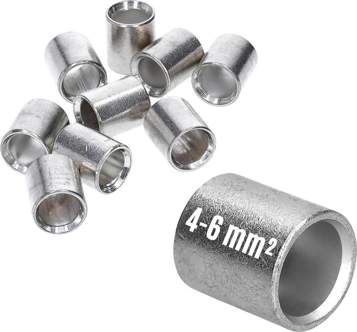 Immagine prodotto Kalitec 10 pezzi Connettore parallelo L1-P 4-6mm² I Connettore non isolato I Connettore a crimpare nudo I