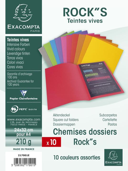 Actual product image Exacompta Collection folders - File covers (A4, 10 x)