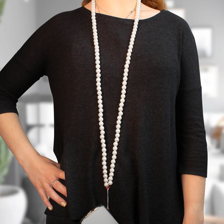 Actual product image Avizar Perla Series cell phone chain 110cm