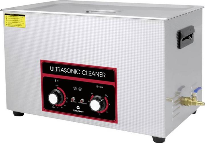 Productafbeelding Toolcraft USC-3000 Ultraschallreiniger Bürobedarf, Schmuck, Werkstatt 600 W 30 l (40 kHz, 30000 ml)