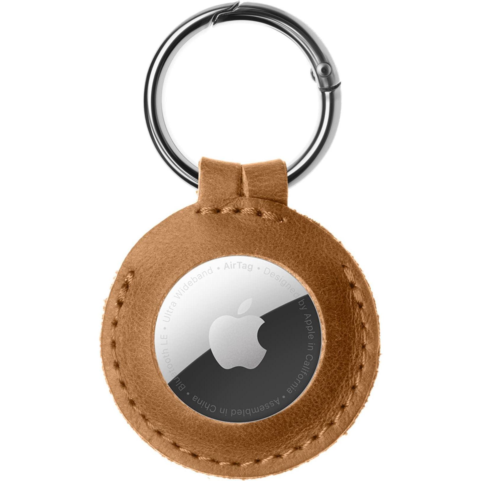 Fixed Case for AirTag, Brown, Tracker Zubehör, Braun