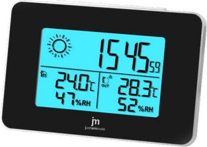 LoWell Justaminute JD9527 digitale Wetterstation Schwarz, Grau Batterie