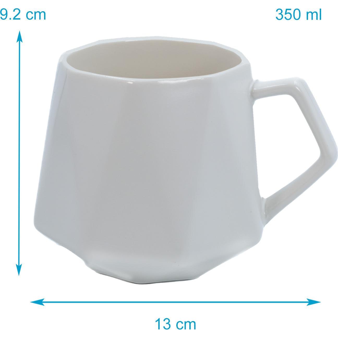 Thumbnail - Intirilife, Tasse, Kaffee Tasse in Feinschliff Optik 350 ml (350 ml, 1 x)