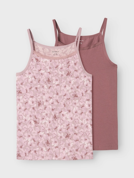 Image du produit Name it Nkfstrap Top 2p Mauve Flower Noos (158)