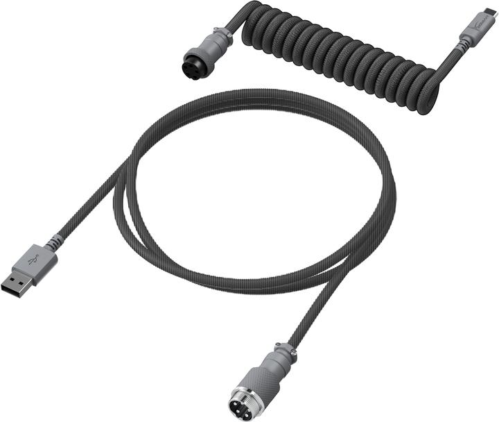 Productafbeelding HyperX USB-C spiraalkabel grijs (USB 3.0)