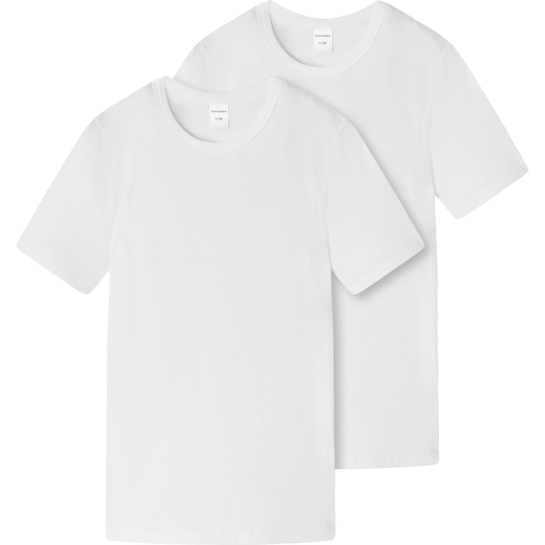 Schiesser, Jungen, Shirt, Unterhemd, Weiss, (164)