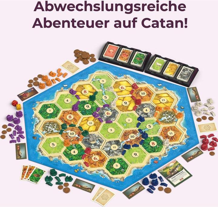 Immagine prodotto Kosmos CATAN - Commercianti e Barbari - Espansione per 5-6 giocatori (Tedesco, 5 - 6 Giocatori)