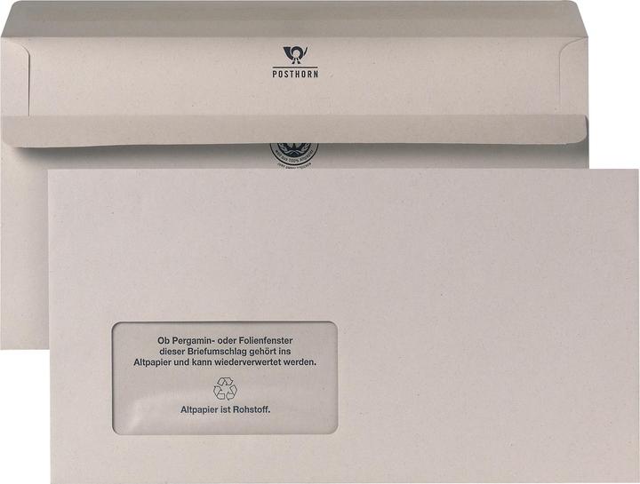 Produktbild Bong POSTHORN Briefumschlag 02239481 125x235mm mF sk RC gr 1000 St./Pa (1000 x)