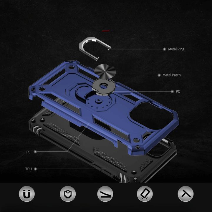 Produktbild Cover-Discount iPhone 16 - Robustes Back Cover mit Kickstand (Apple iPhone 16)