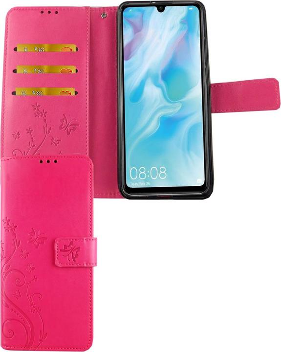 Produktbild König Design Hülle Handy Schutz für Huawei P30 Lite Case Cover Tasche Wallet Etui Handyhülle (Huawei P30 Lite)