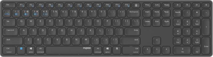 Produktbild Rapoo keyboard MULTIMODE E9800M BLADE Wireless keyboard, 2.4GHz (Kabellos)