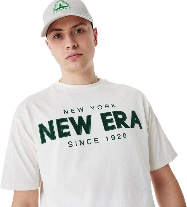 Produktbild New Era Oversized Shirt - BRAND LOGO off white - L (L)