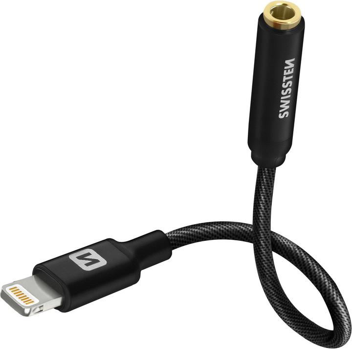 Productafbeelding Swissten Lightning / 3.5mm Audio Adapter (3,5 mm aansluiting, Bliksem)
