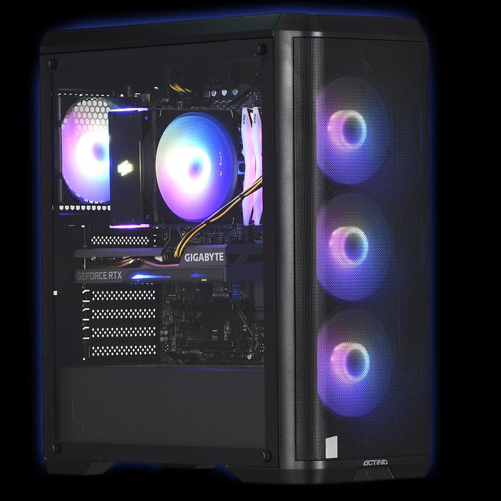 Actual product image Actina 5901443296164 PC DDR4-SDRAM i5-10400F Midi Tower 10th gen Intel® Core™ i5 16 GB 500 GB SSD Juodas (Intel Core i5-11400F, 16 GB, 1000 GB, GeForce RTX 3060 Ti)