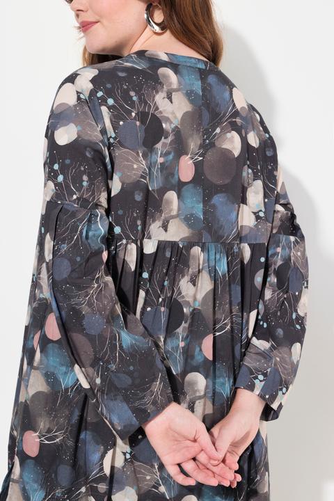 Produktbild Ulla Popken Longbluse, A-Linie, Rundhals, Langarm (50, 52)