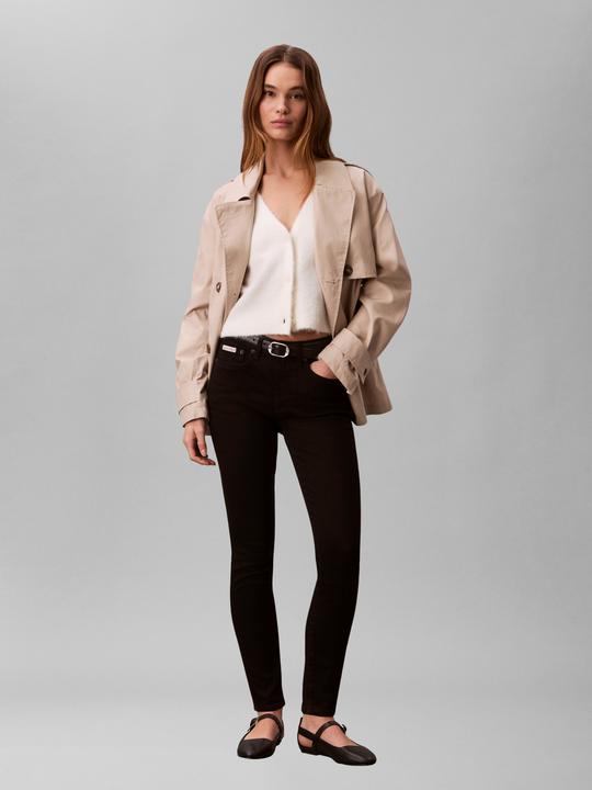 Actual product image Calvin Klein Jeans Mid Rise Skinny Ck Classic Black (W28/L32)