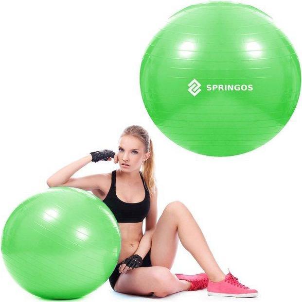 Actual product image Springos Gym ball STRONG 65cm Green (65 cm)