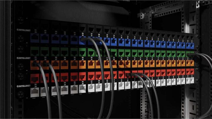 Produktbild Intellinet Cat6a 10G Slimline Keystone-Modul, geschirmt und werkzeuglos, weiss (Keystone Modul)