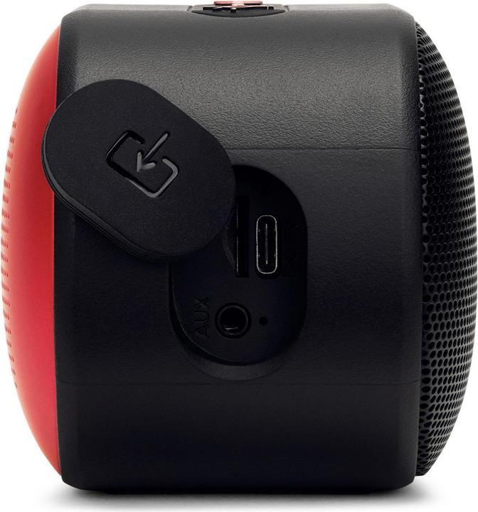 Actual product image Aiwa BST-330RD red speaker