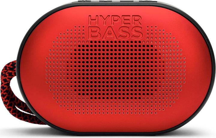 Actual product image Aiwa BST-330RD red speaker